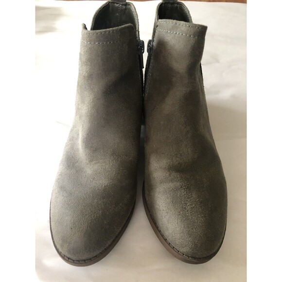 Carlos by Carlos Santana Women's Ankle Boots Suede Size 7.5 Brown 1.5" Heel - Picture 2 of 7